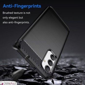 Carbon guminis dėklas - juodas (Samsung M34 5G) Carbon guminis dėklas - juodas (Samsung M34 5G)